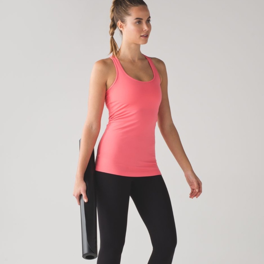 Lululemon pink long tank size XL
